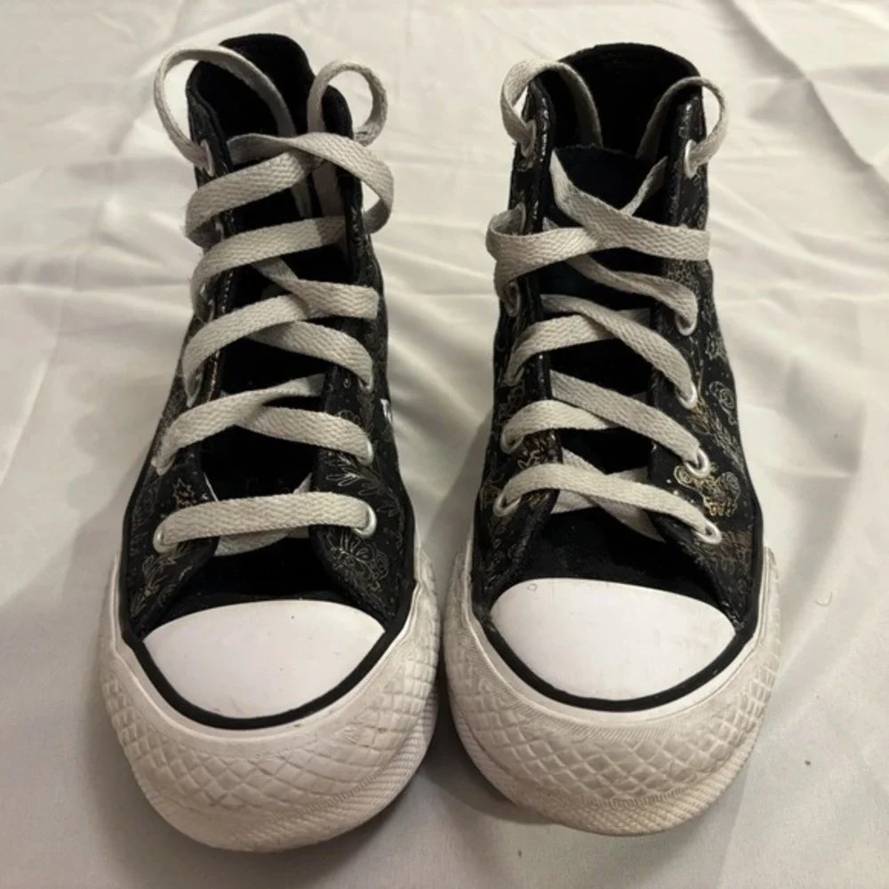 Converse YOUTH CTAS‎ Lift Butterfly Sneakers/Shoes size 13 Black/metallic Design